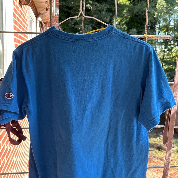 Champion Authentic Athletic Apparel Blue Short Sleeves Tee Big Sky Montana Men S - Picture 8 of 16